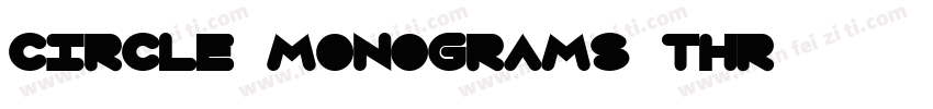 circle monograms thr字体转换